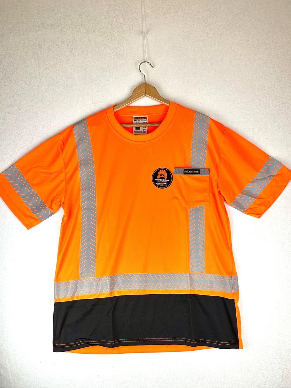 KwikSafety Mechanic Short Sleeve KS4409 Orange XL ANSI-Compliant Safety Shirt
